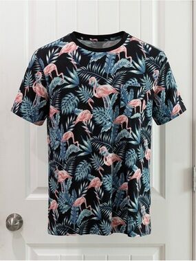 Westy Flamingo Print Long Sleeve Tee